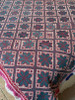 Nakshi Cotton Kantha Antique Indian Artisan Throw Slow Stitched Floral Star Throw 3