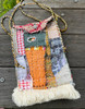 Cross Body Boro Sashiko Bag Upcycled Small Phone Purse Pouch Slow Stitched