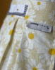 Girls Cotton Cafe Apron Daisy size 4 - 8 Child - Pleated Yellow Daisy Design