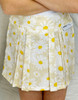 Girls Cotton Cafe Apron Daisy size 4 - 8 Child - Pleated Yellow Daisy Design