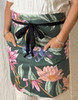 Barista Cafe Cotton Apron Floral Heavy Duck Canvas with Pocket Adult XXXL