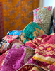 Indian Vintage Sari Kantha Quilt Reversible