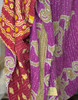 Indian Handmade Vintage Sari Kantha Quilt Gudari Reversible Throw