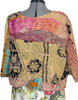 Rugged Cotton Kantha Long Sleeve Large  Kimono Throw Over