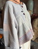 Vintage Kantha Long Sleeve Large  Kimono Jumper