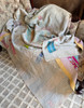  Vintage Suzani Kantha Blanket Uzbek Rugged Purple Throw Handmade