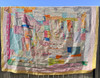  Vintage Suzani Kantha Blanket Uzbek Rugged Purple Throw Handmade