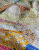  Vintage Suzani Kantha Blanket Uzbek Rugged Purple Throw Handmade