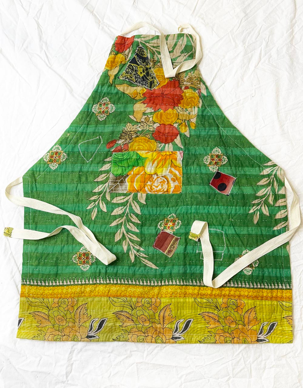 Apron - Bohemian Vintage Kantha Full Aprons Fashion Cooking