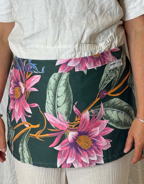 Barista Cafe Cotton Apron Floral Heavy Duck Canvas Teen Adult Unisex
