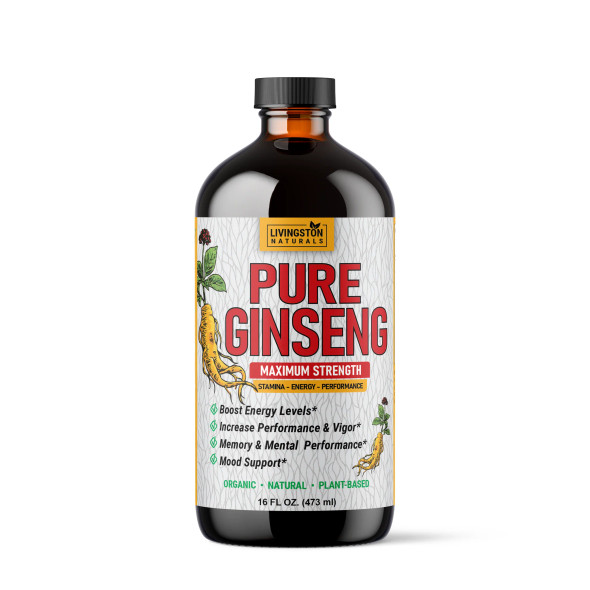 Pure Ginseng Plant-Based Maximum Strength Supplement 16oz