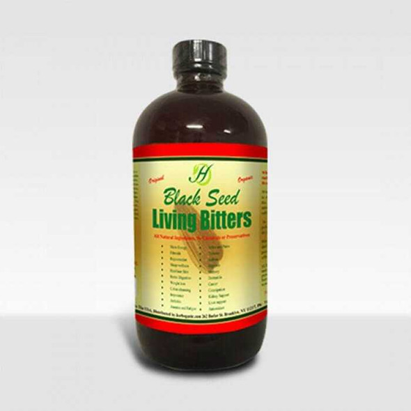 Black Seed Living Bitters Organic Detox Health Remedies Original Herbal Drink ~ 16oz 