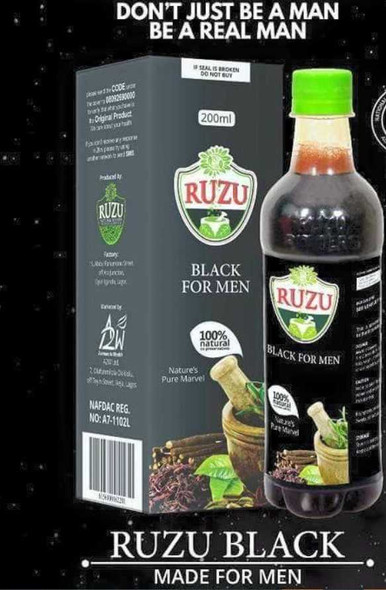 Ruzu Black For Men 200ml (6.8 fl oz) 