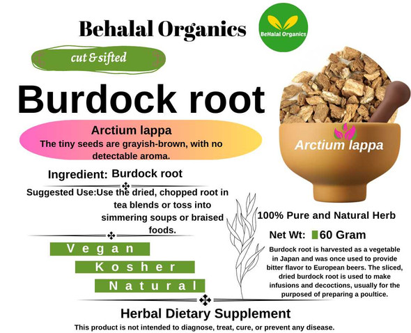 Burdock root Behalal Organics