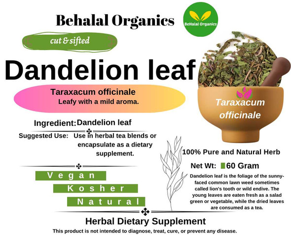 Dandelion leaf Behalal Organics