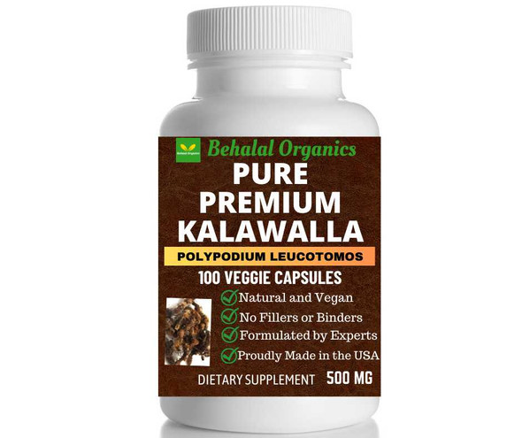 KALAWALLA ROOT (polypodium leucotomos) 100 Quick capsules Behalal Organics