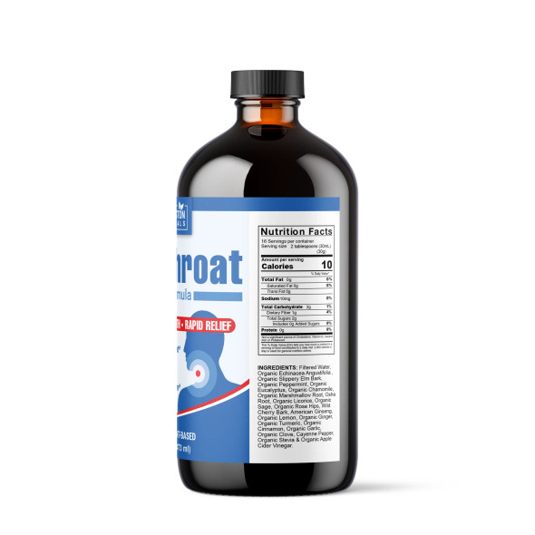 Plant-Based Sore Throat Relief Formula 16oz