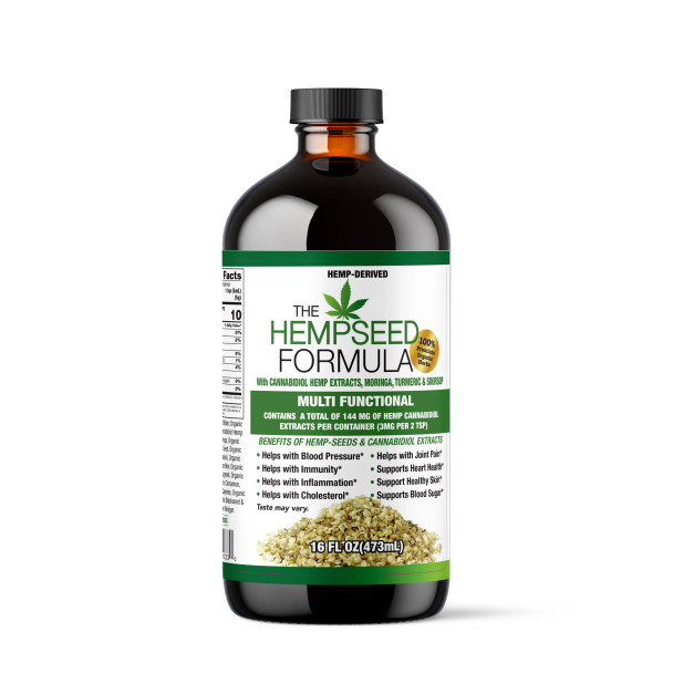 HEMPSEED Moringa Turmeric Soursop Plant-Based Supplement | 16oz