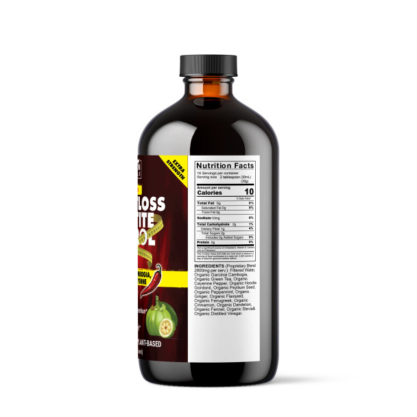 Lose Weight Bitters 16oz - Herbal Weight Loss Tincture for Appetite Control and Metabolism Boost