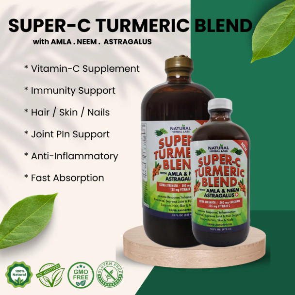 Turmeric Living Bitters - 16 oz | Herbal Digestive Support with Turmeric and Botanicals