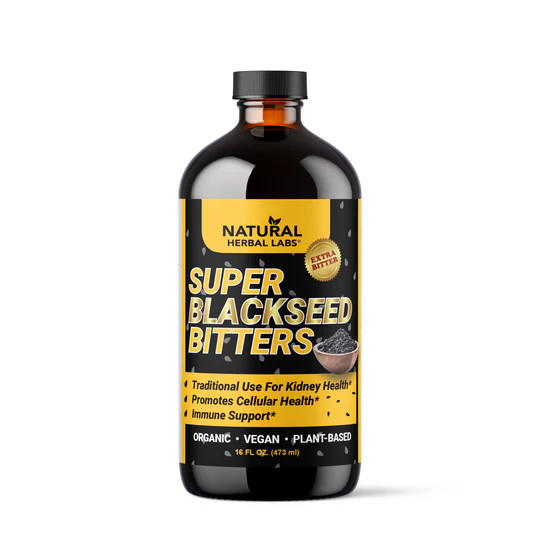 Black Seed Detox Bitter Tonic - 16 oz | Natural Herbal Detox Supplement