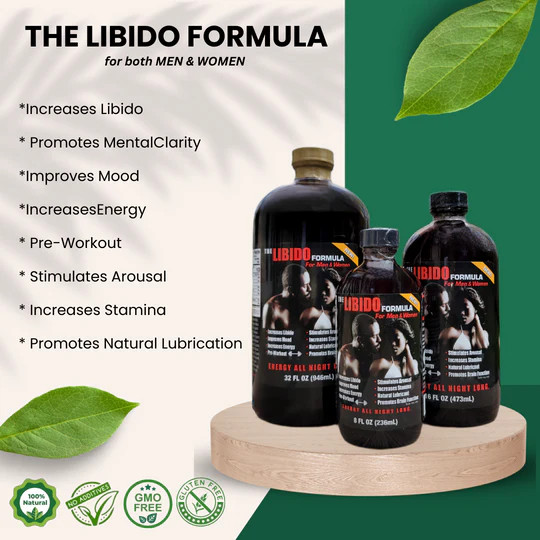 Libido Boost Herbal Drink 16oz - Natural Energy & Wellness Formula