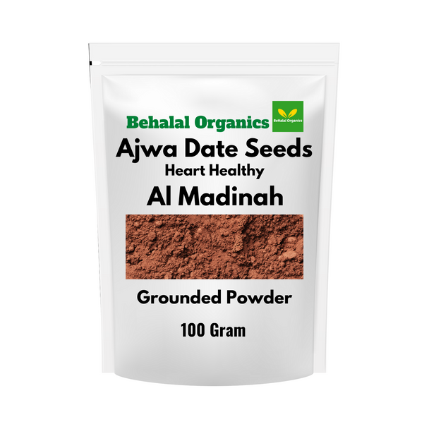 Ajwa Dates Seed Powder Al madinah 100g Behalal Organics