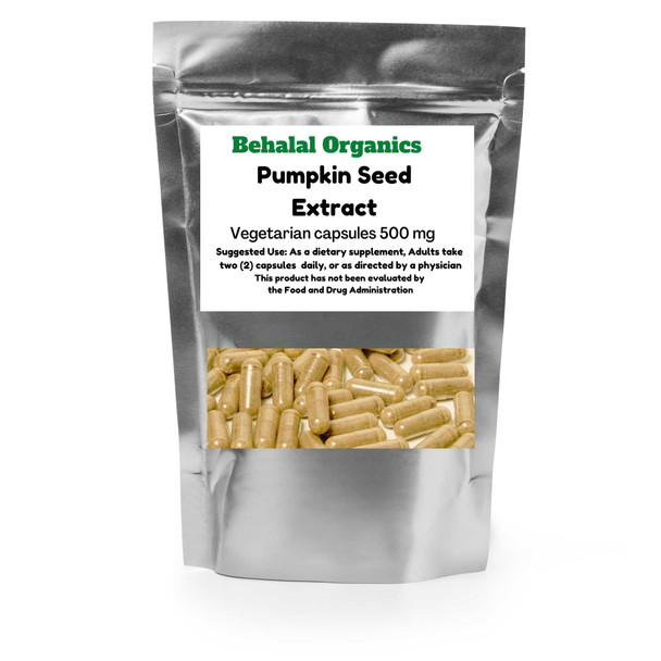 Pumpkin Seed Extract 500mg vegetarian capsules