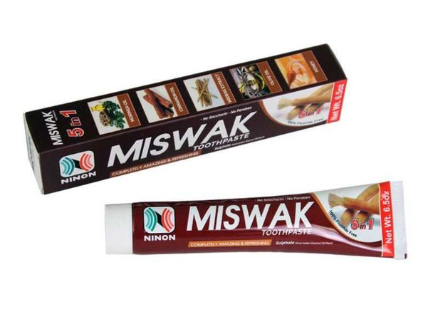 Toothpaste,Fluoride Free Essential: Neem, Miswak, Blackseed & Charcoal. Pick one 