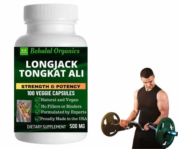 Longjack Tongkat Ali – 100 Quick Release capsules Behalal Organics