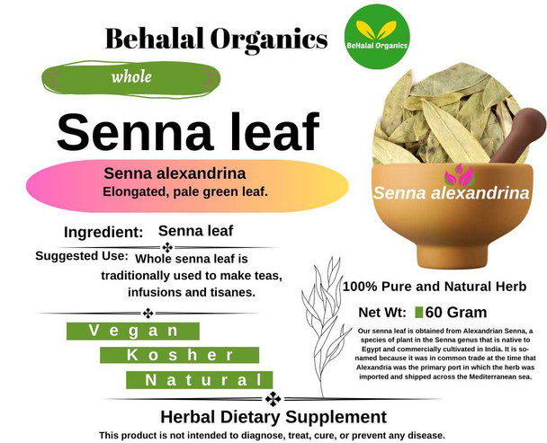 Senna leaf Behalal Organics