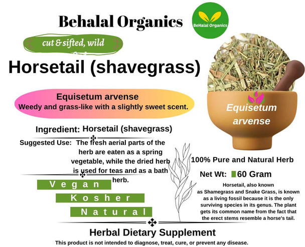 Horsetail (shavegrass) Behalal Organics