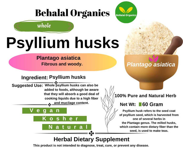 Psyllium husks Behalal Organics