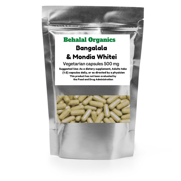 Bangalala and Mondia whitei Mulondo 100 Quick Capsules Behalal Organics