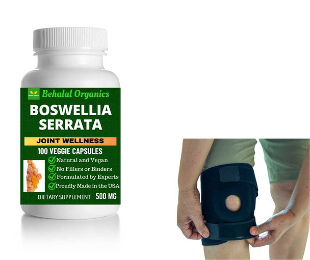 Boswellia Serrata 500mg 100 Quick Release vegan Capsules Behalal Organics