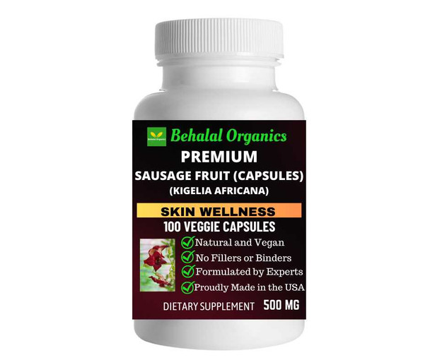 Sausage fruit 100 Quick Release Capsules - 500mg Per Capsule Behalal Organics