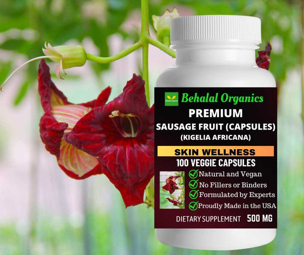 Sausage fruit 100 Quick Release Capsules - 500mg Per Capsule Behalal Organics