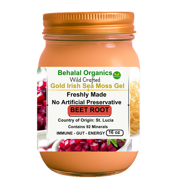Beet Root and Lemon Irish Sea Moss Gel – Behalal Organics St. Lucia Gold Sea Moss Superfood, vegan and halal supplement for energy and vitality Beet Root and Lemon Irish Sea Moss Gel – Behalal Organics St. Lucia Gold Sea Moss Superfood, vegan and halal supplement for energy and vitality