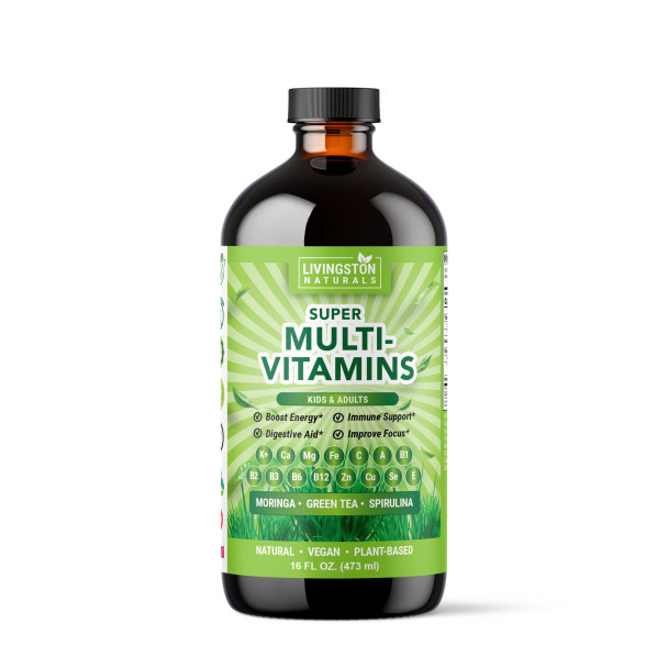 Super Multi-Vitamins Plant-Based Formula, 16 oz - Premium Natural Supplements