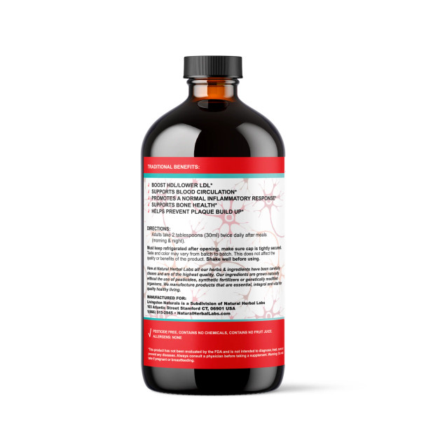 Plant-Based Cholesterol Formula, 16 oz - Herbal Supplement for Heart Health