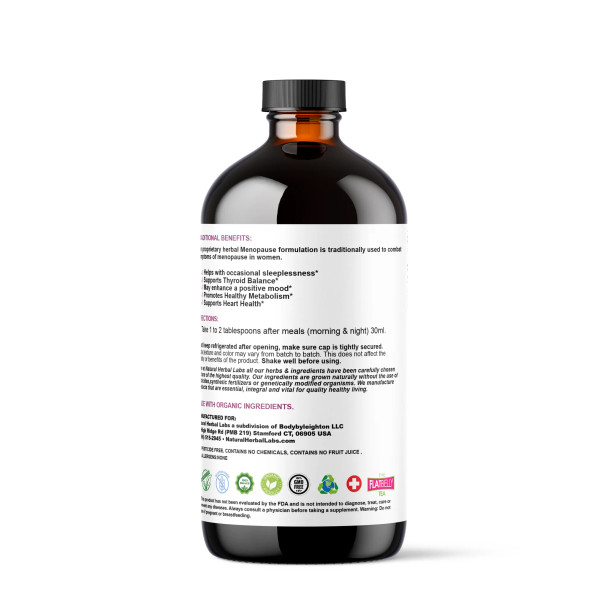 Menopause Support Formula - Plant-Based Herbal Supplement, 16 oz