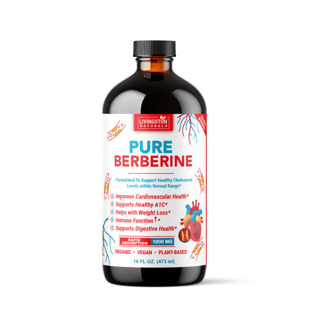 PURE BERBERINE Plant-Based Supplement, 16 oz