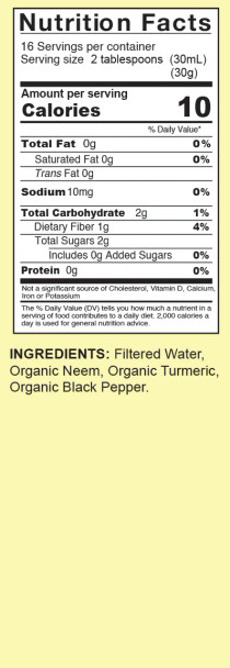 Pure Neem and Turmeric Herbal Supplement - Plant-Based Health Boost