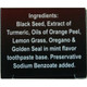 BLACK SEED Toothpaste, Natural Organic Formula, Fluoride Free & Vegetable Base 