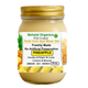 Jar of Pineapple Irish Sea Moss Gel by Behalal Organics – Wildcrafted St. Lucia Gold sea moss infused with real pineapple, organic vegan superfood supplement in glass jar, shown with fresh pineapple and tropical background