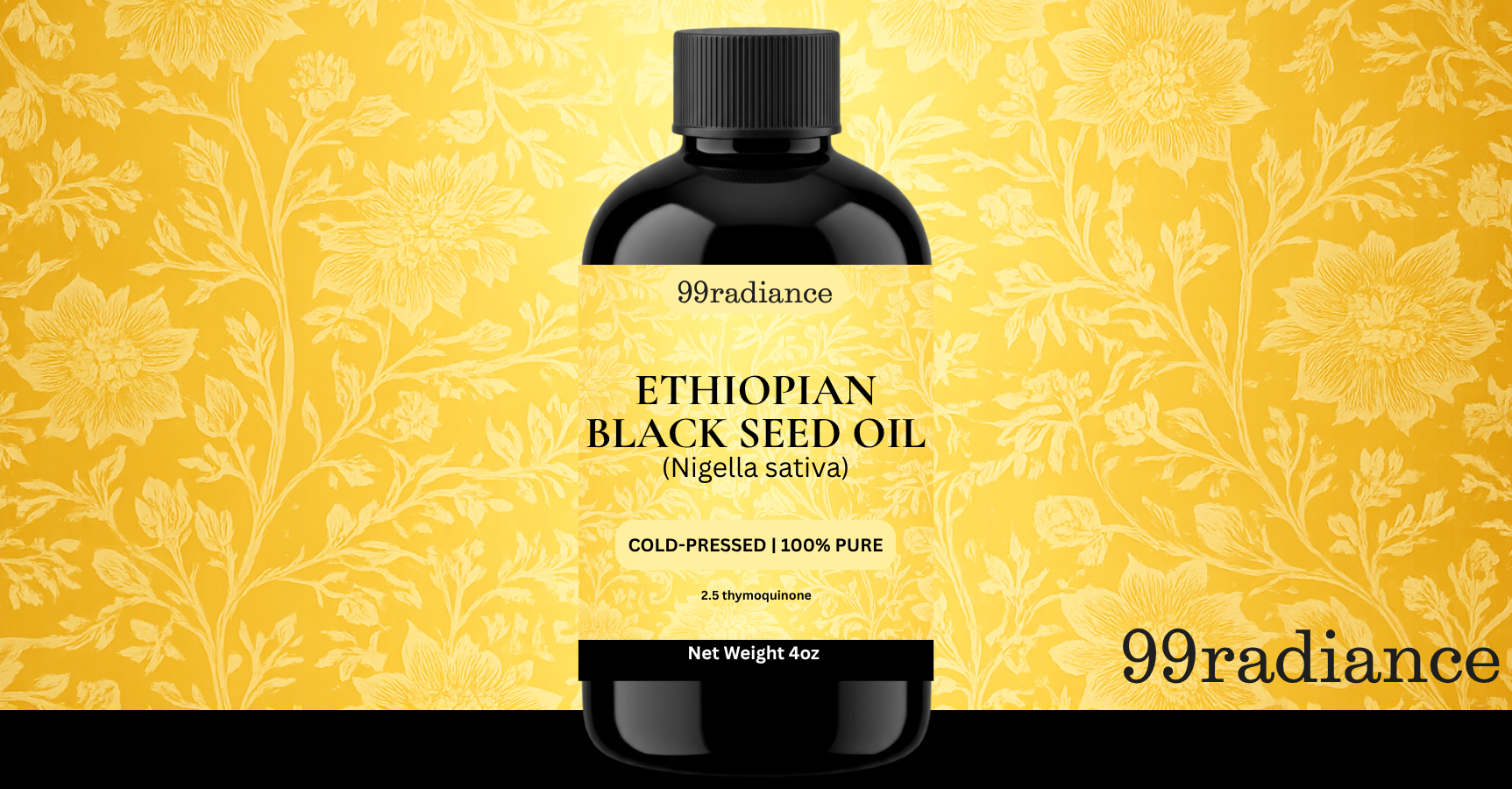 Ethiopian Black Seed Oil 4oz (Nigella Sativa) – High Potency 2.5