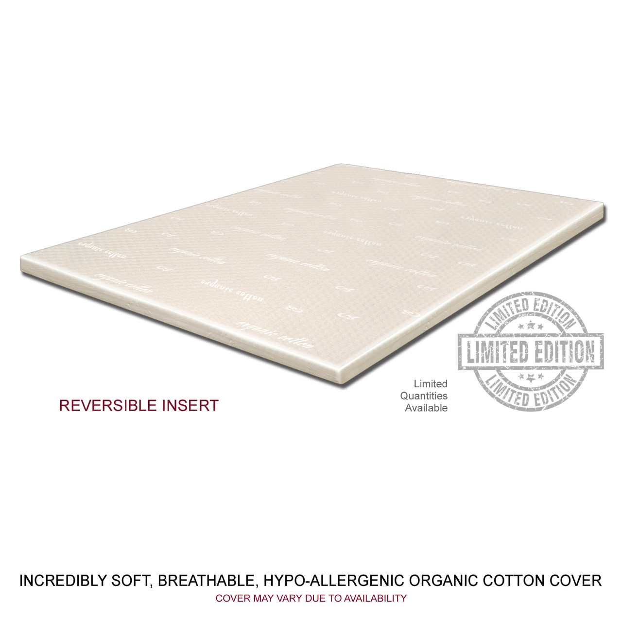 Images 3 Inch Topper - Reversible Design (5-Zone Talalay Latex & Gel Infused Memory-Cell) image