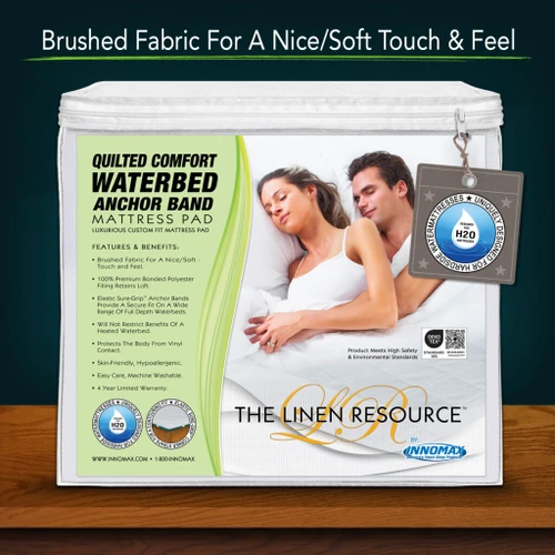 Quilted Comfort Waterbed Anchor Band Mattress Pad image
