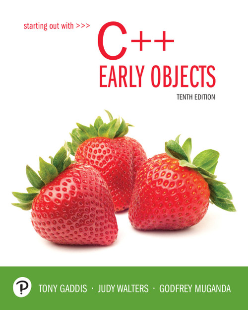 (PDF) Starting Out with C++: Early Objects
10th Edition (PDF) Starting Out with C++: Early Objects
10th Edition