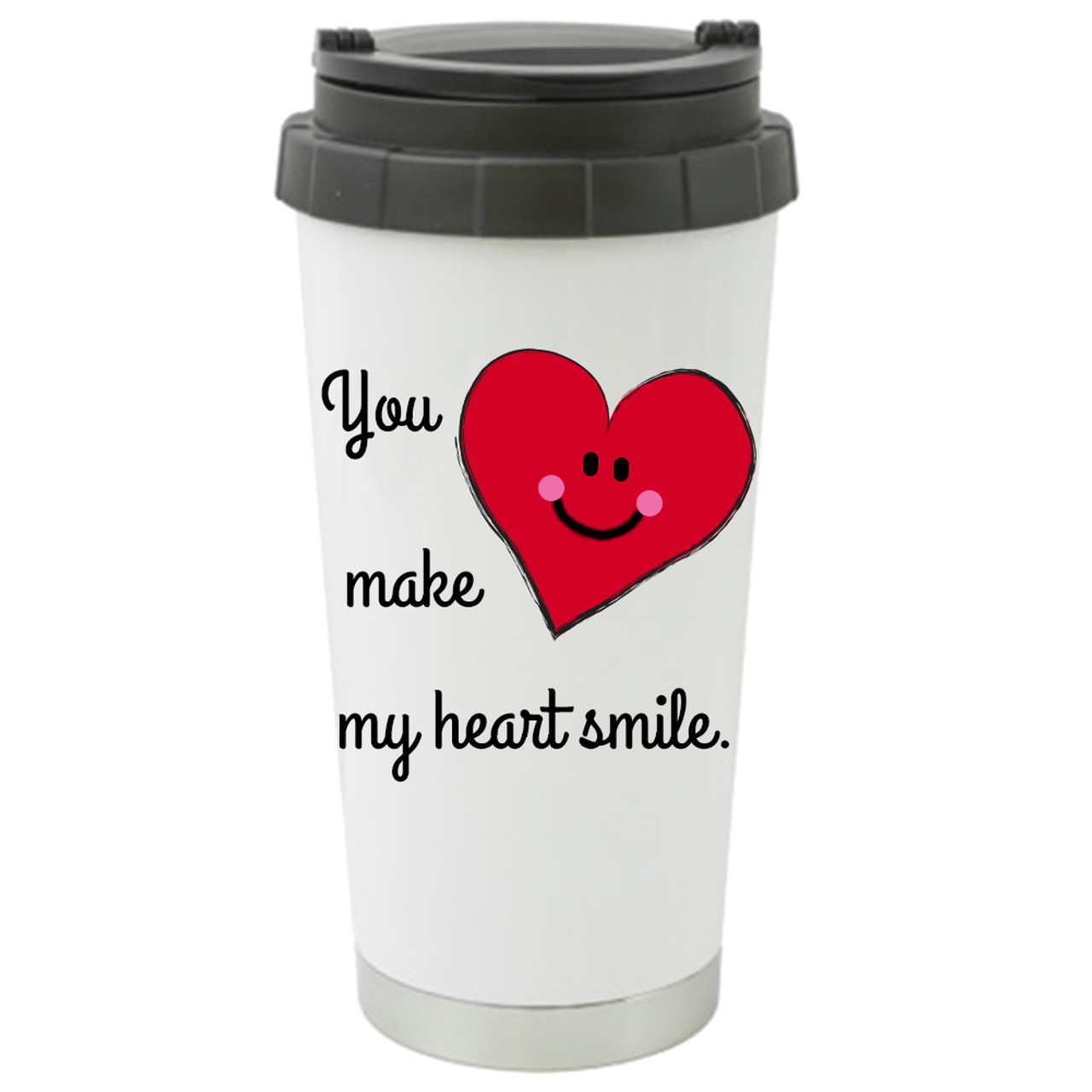 You Make My Heart Smile Travel Mug / Tumbler